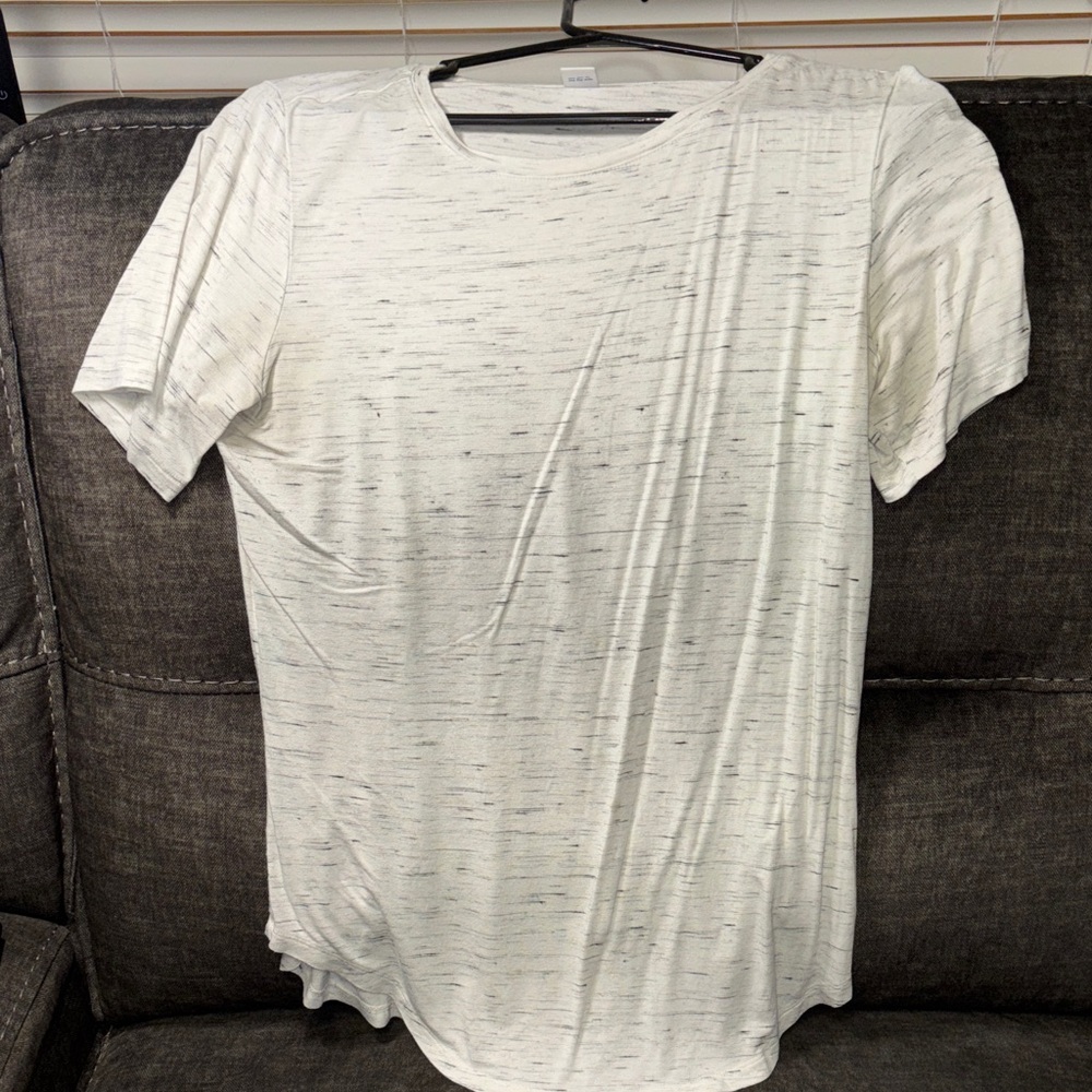 Old Navy Women's Cream White Short Sleeve Tee